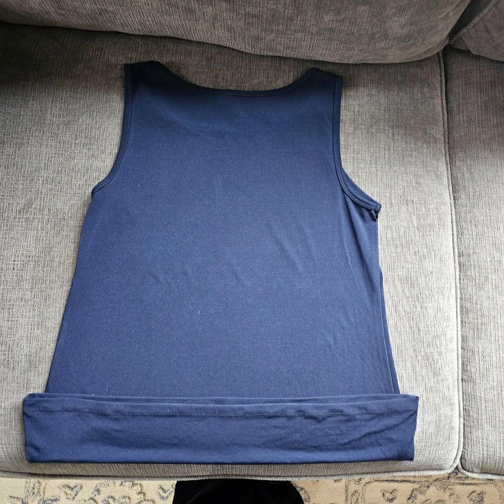 DKNY Women's Navy Sleeveless Scoop Neck Top Size Small - Picture 6 of 6